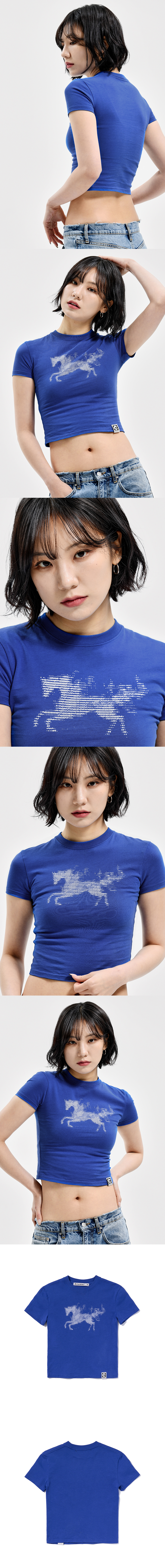 W ASCII CODE TEE BLUE
