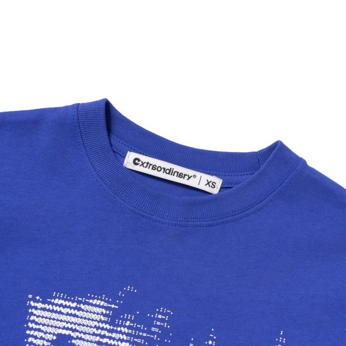 W ASCII CODE TEE BLUE