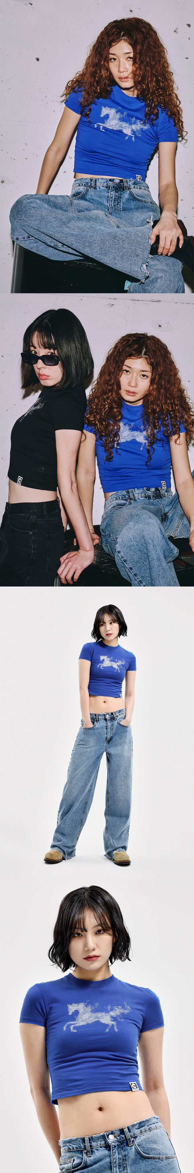 W ASCII CODE TEE BLUE