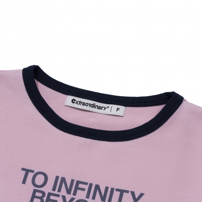 W INFINITY BEYOND RINGER TEE PINK