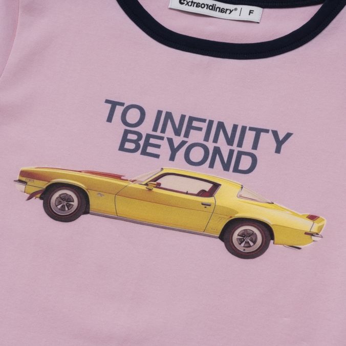 W INFINITY BEYOND RINGER TEE PINK