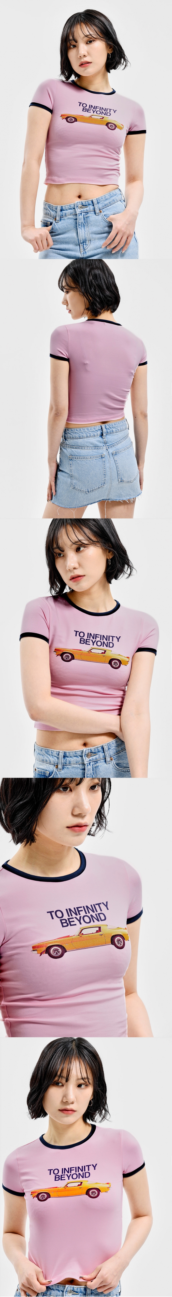 W INFINITY BEYOND RINGER TEE PINK