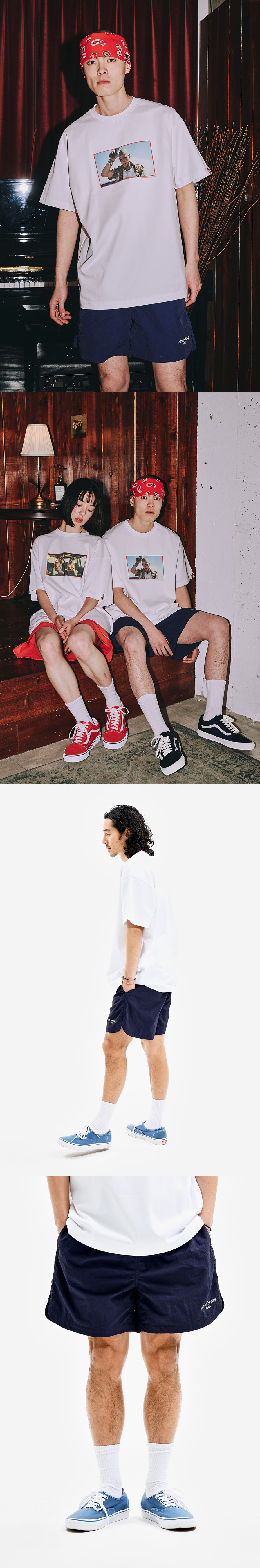 BASIC NYLON SHORTS NAVY