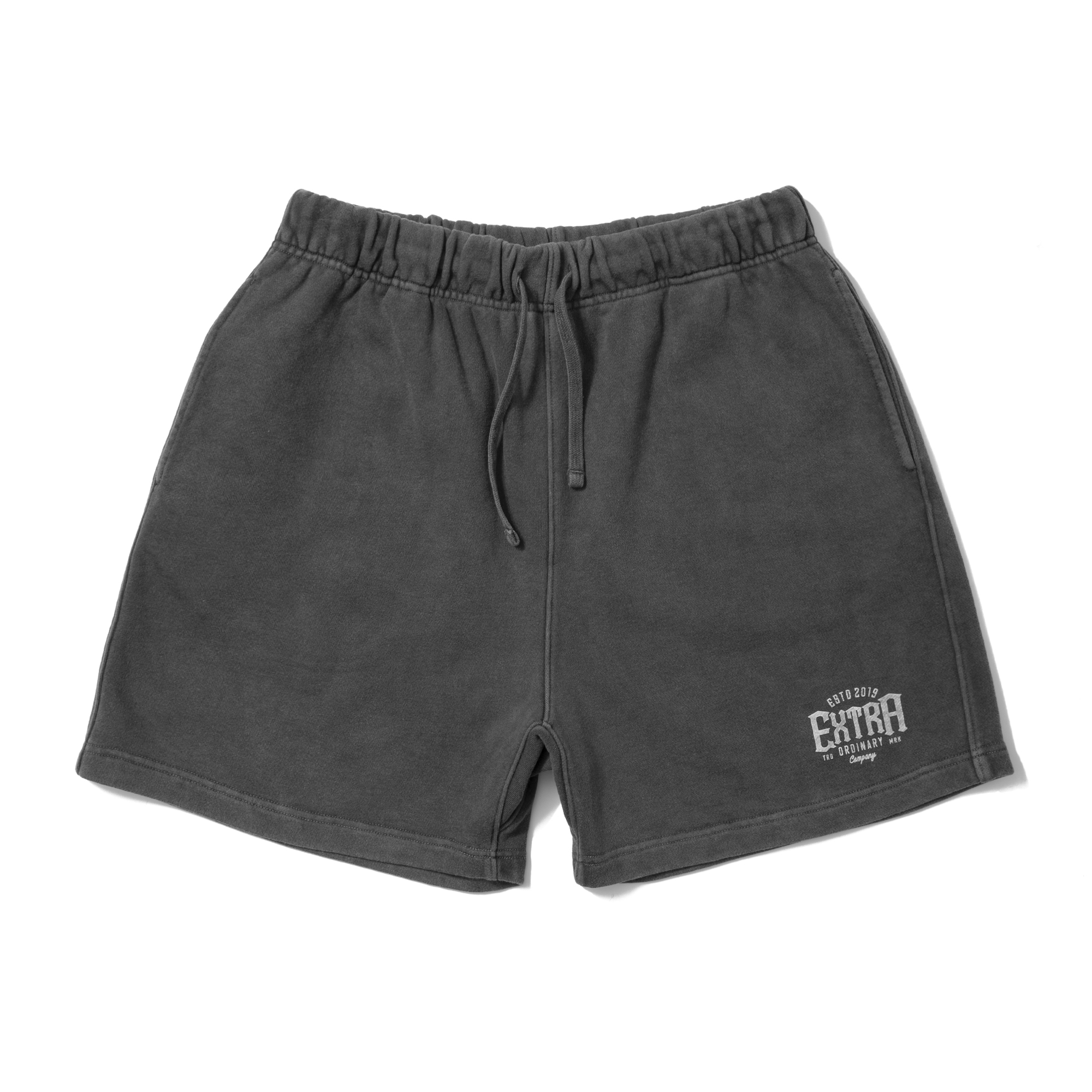 PIGMENT DYEING SWEAT SHORTS CHARCOAL