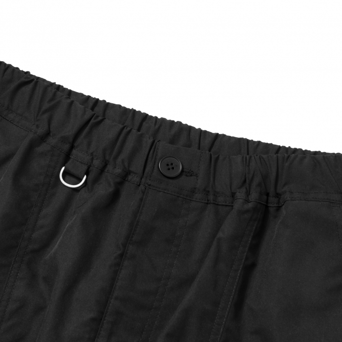 LAYERED POCKET SHORTS BLACK