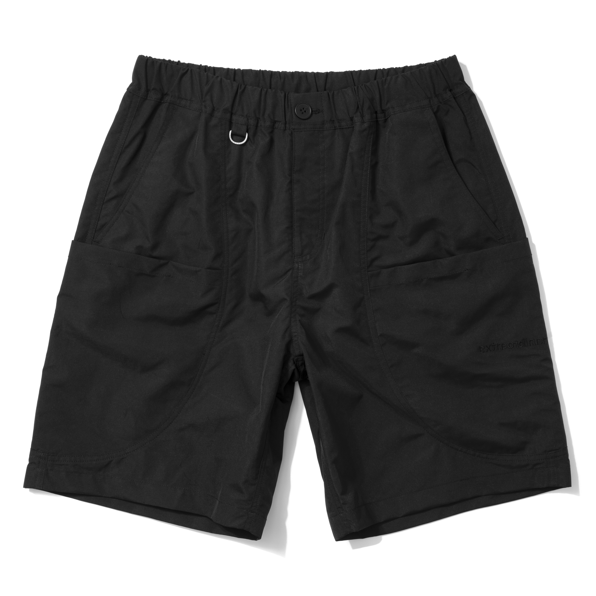 LAYERED POCKET SHORTS BLACK