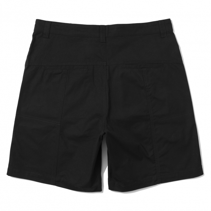 COATING CANVAS SHORTS BLACK