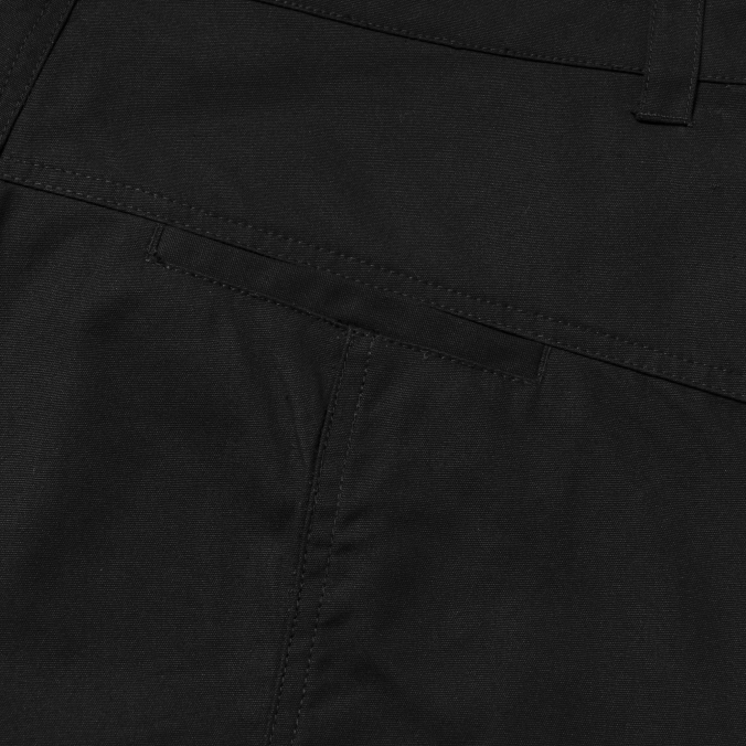 COATING CANVAS SHORTS BLACK