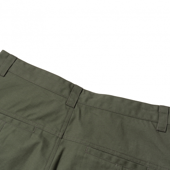 COATING CANVAS SHORTS KHAKI