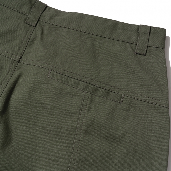 COATING CANVAS SHORTS KHAKI