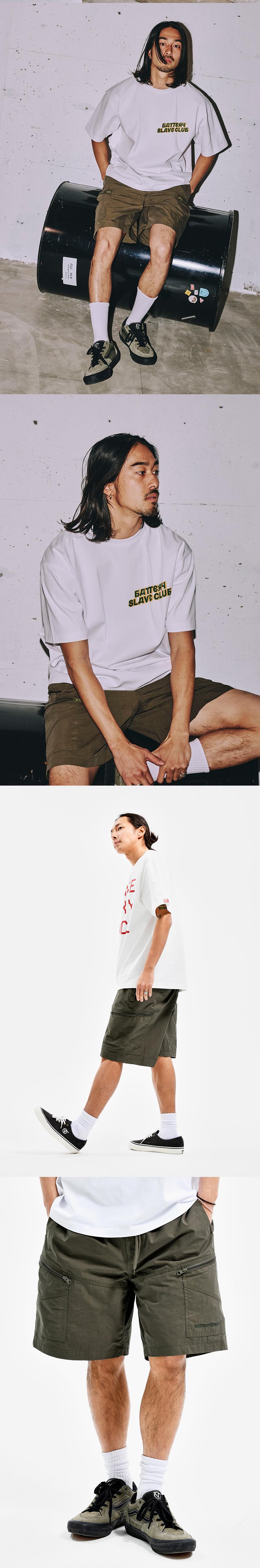 ZIPPER POCKET RIPSTROP SHORTS KHAKI