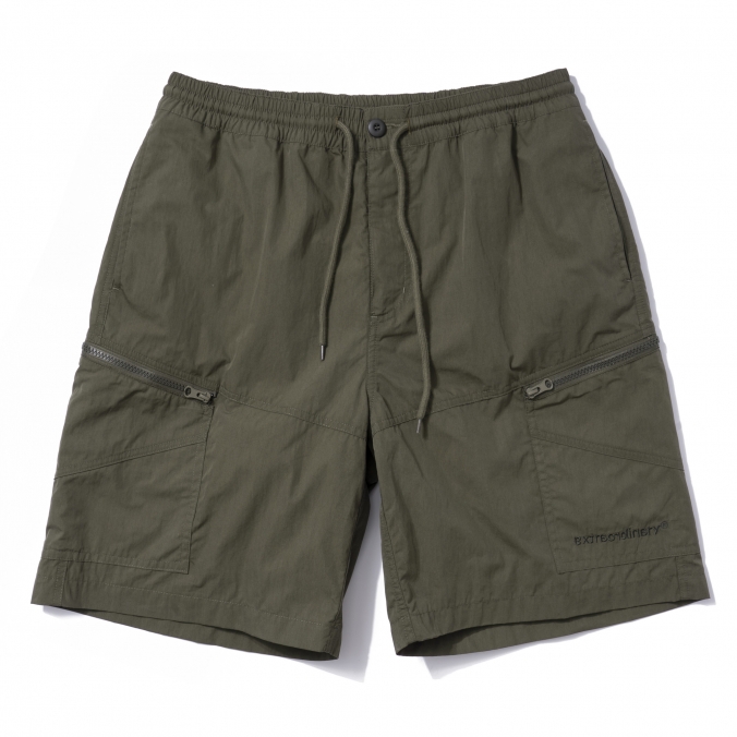 ZIPPER POCKET RIPSTROP SHORTS KHAKI