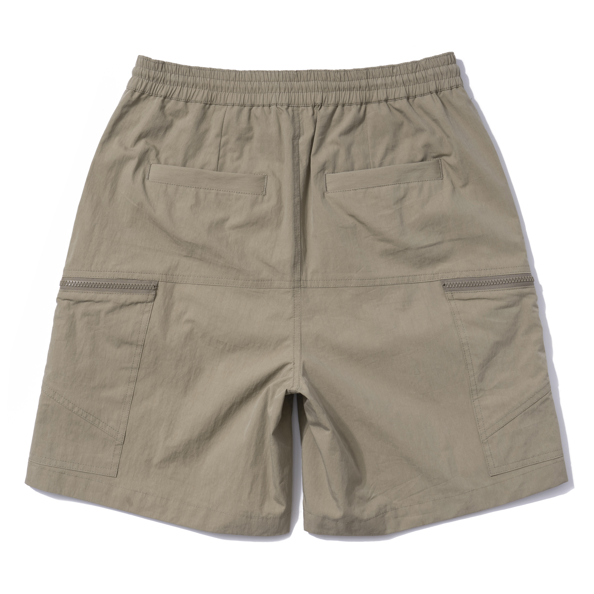 ZIPPER POCKET RIPSTROP SHORTS BEIGE