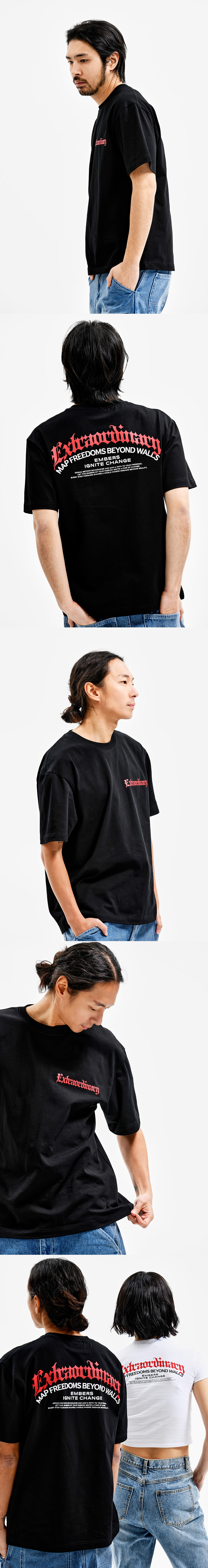 BLACK LETTER LOGO TEE BLACK