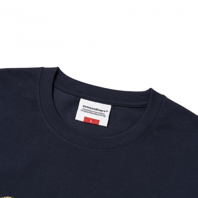 CURVED ROPE LOGO TEE NAVY