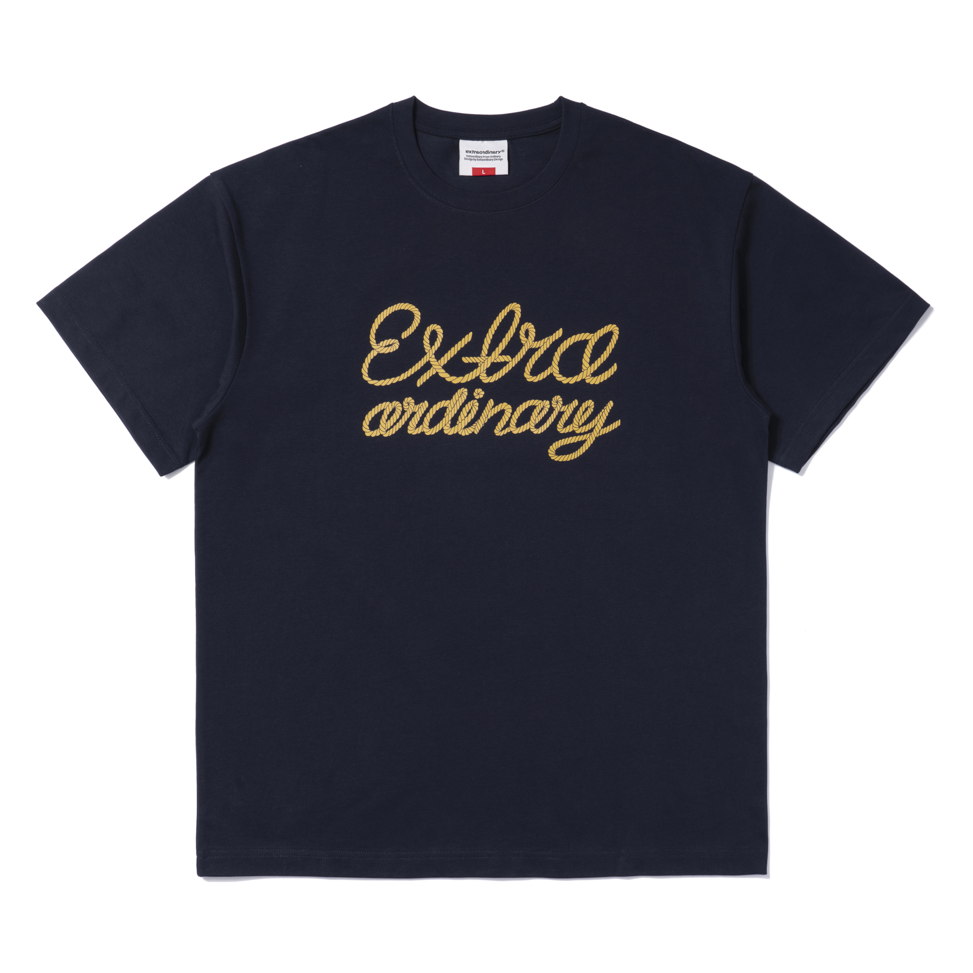 CURVED ROPE LOGO TEE NAVY