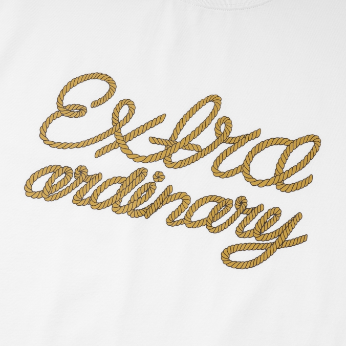 CURVED ROPE LOGO TEE OFF WHITE