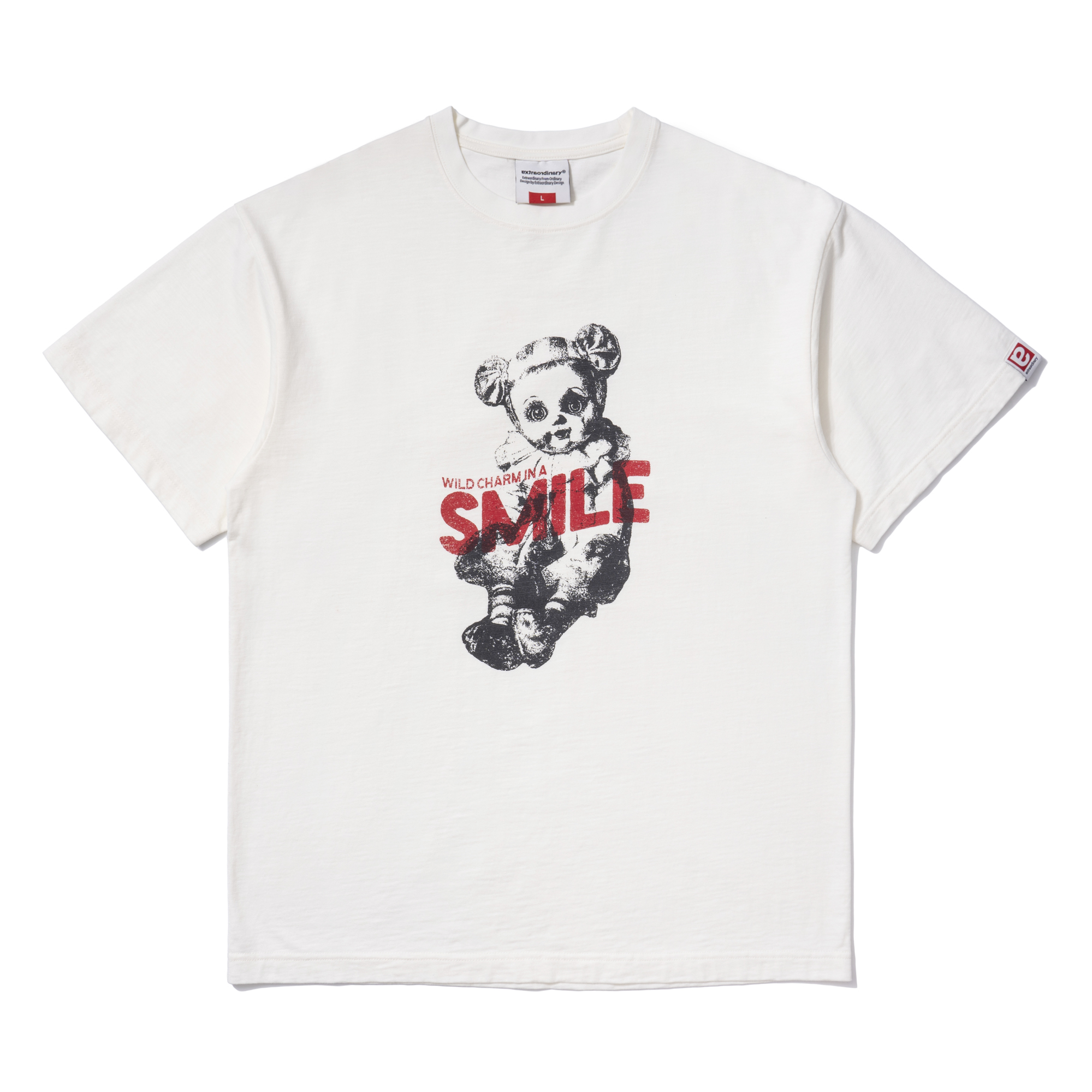SMILE DOLL TEE OFF WHITE