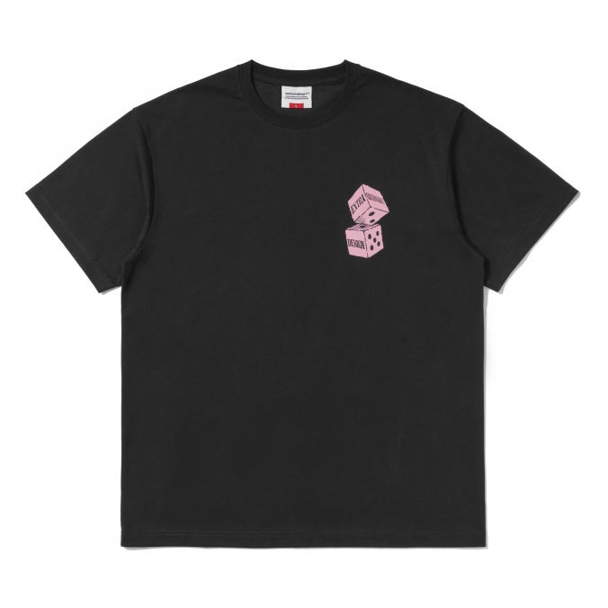 DICE LOGO TEE CHARCOAL