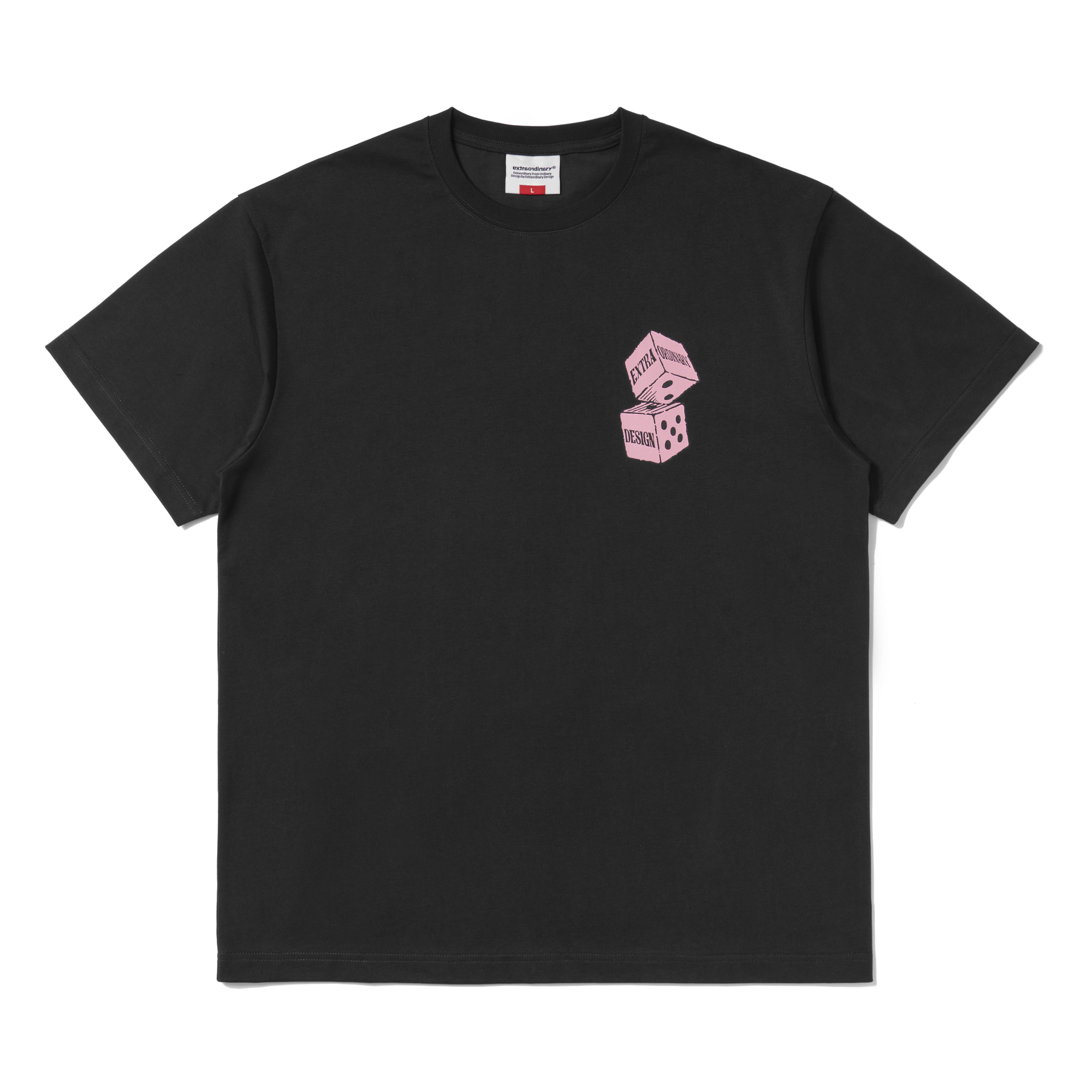 DICE LOGO TEE CHARCOAL