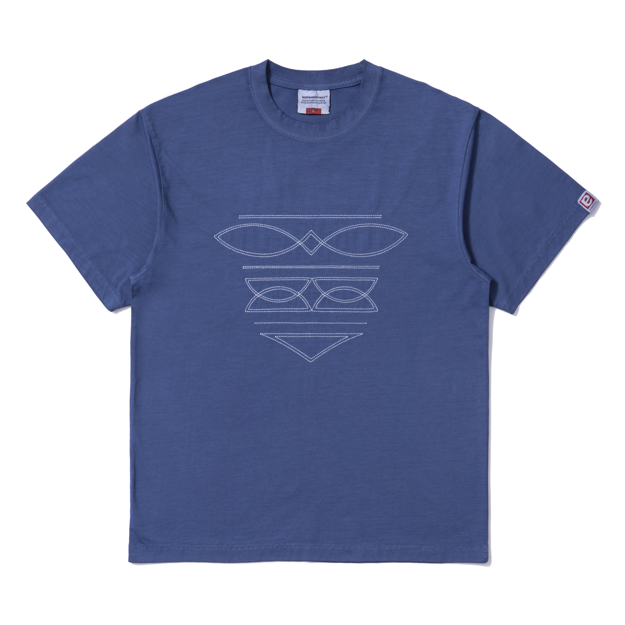 WESTERN STITCH TEE BLUE
