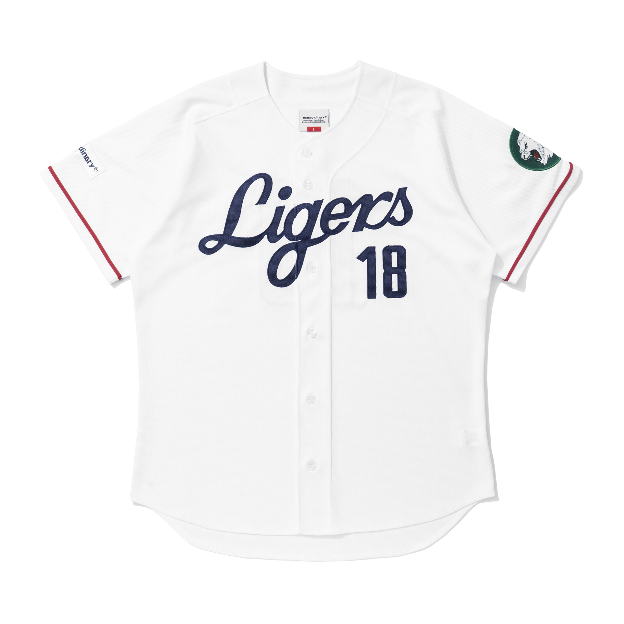 LIGERS BASEBALL JERSEY WHITE
