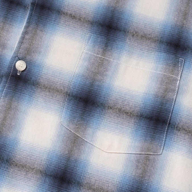 OMBRE CHECK SHIRT BLUE