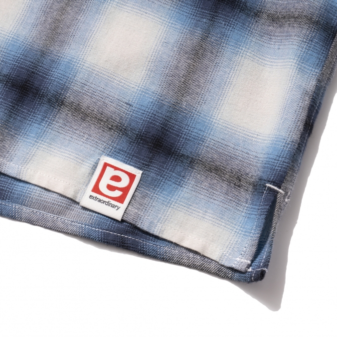 OMBRE CHECK SHIRT BLUE