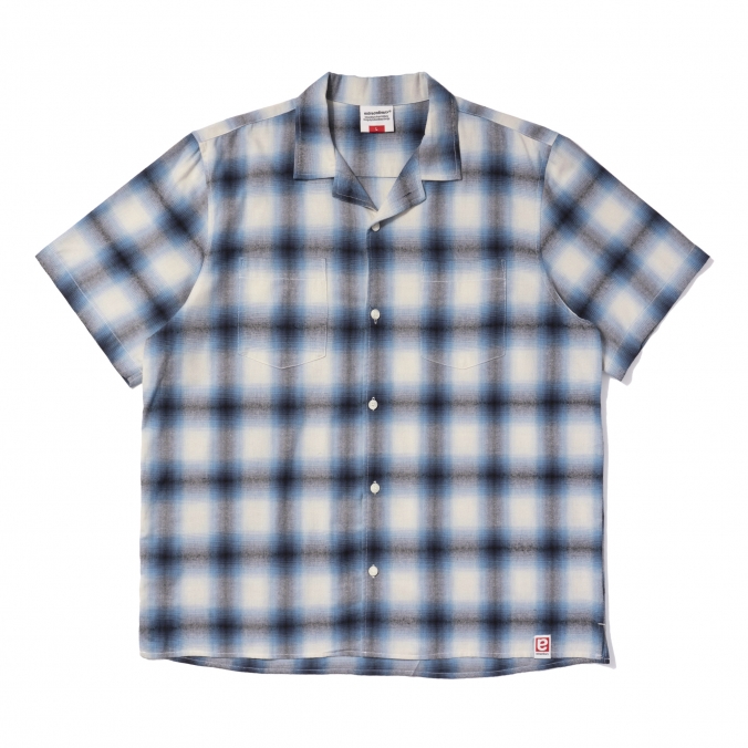 OMBRE CHECK SHIRT BLUE