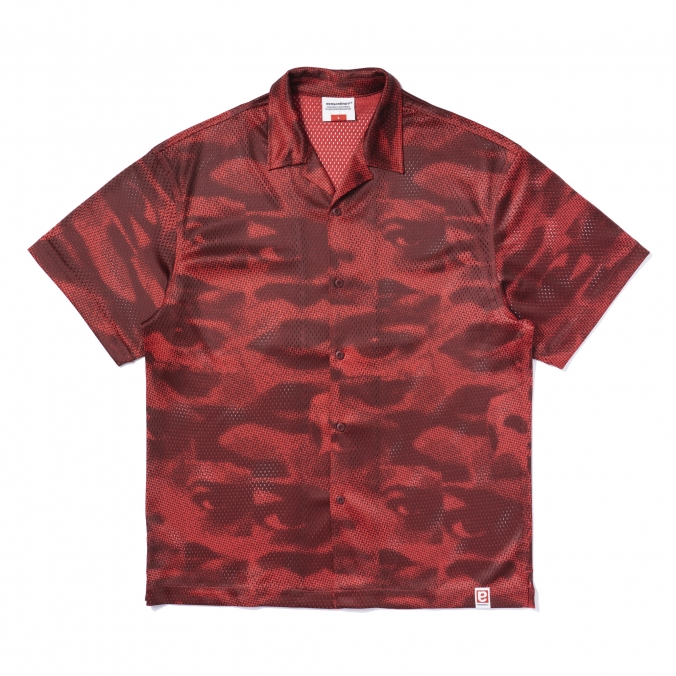 EYES MESH SHIRTS RED