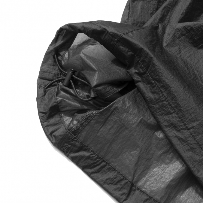 SHEER NYLON WINDBREAKER JACKET CHARCOAL