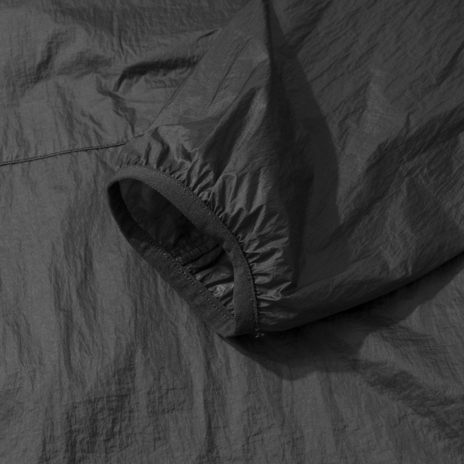 SHEER NYLON WINDBREAKER JACKET CHARCOAL