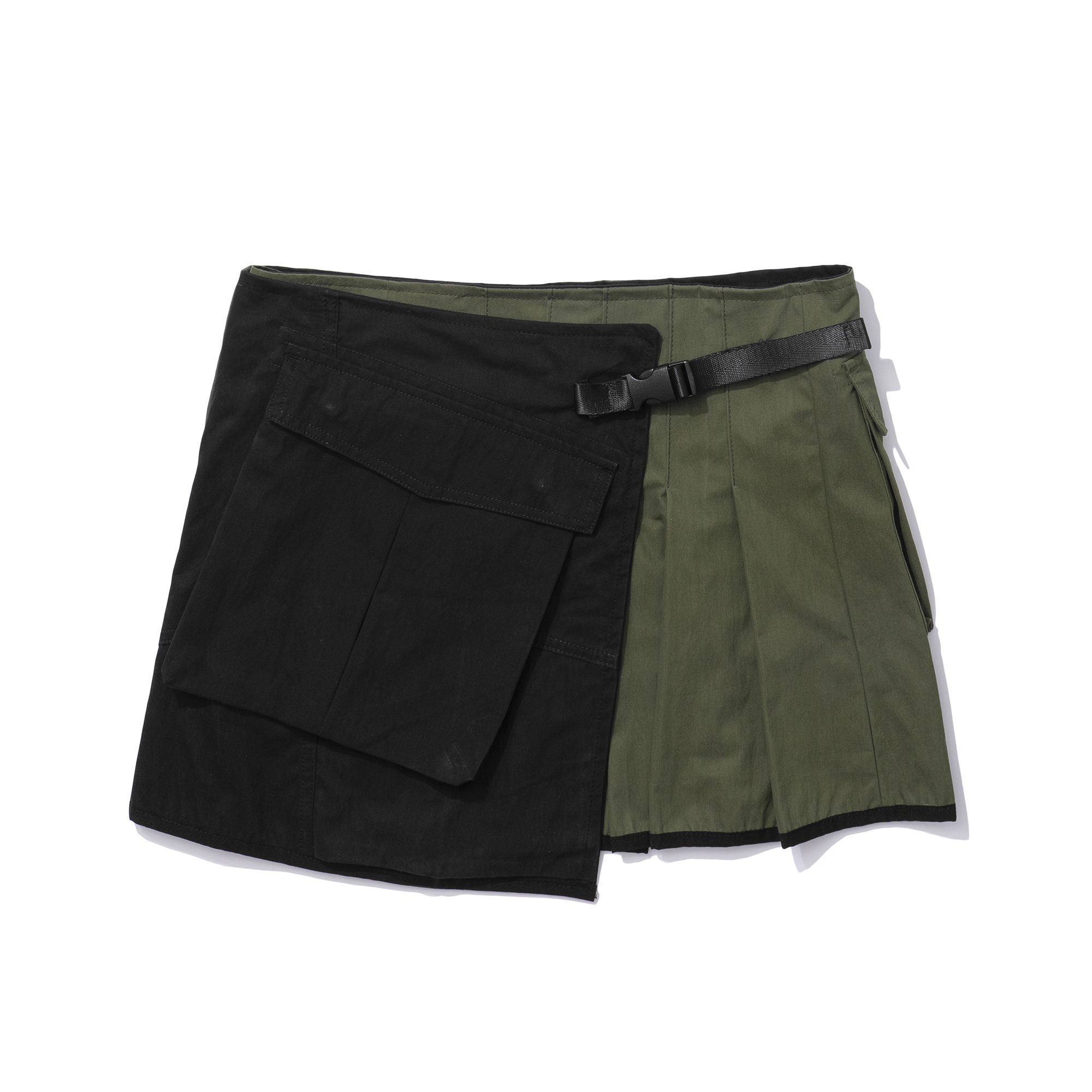 POCKET RAP SKIRT BLACK