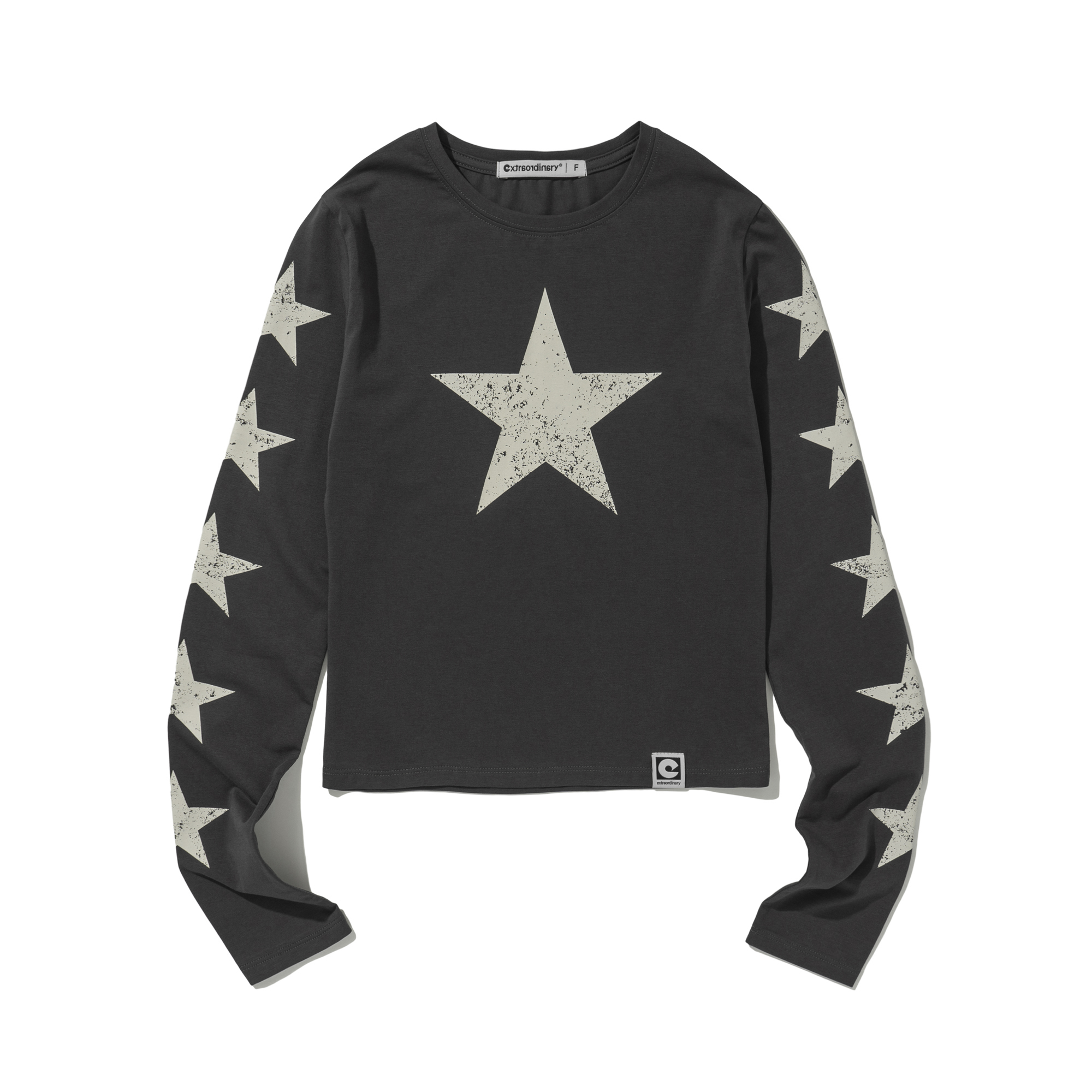 W STARLIGHT LS TEE CHARCOAL