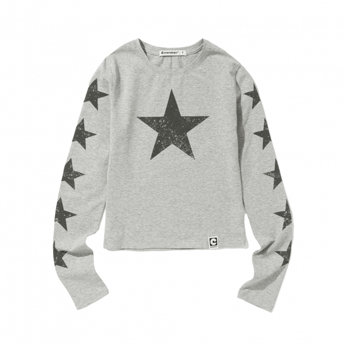 W STARLIGHT LS TEE L/GREY