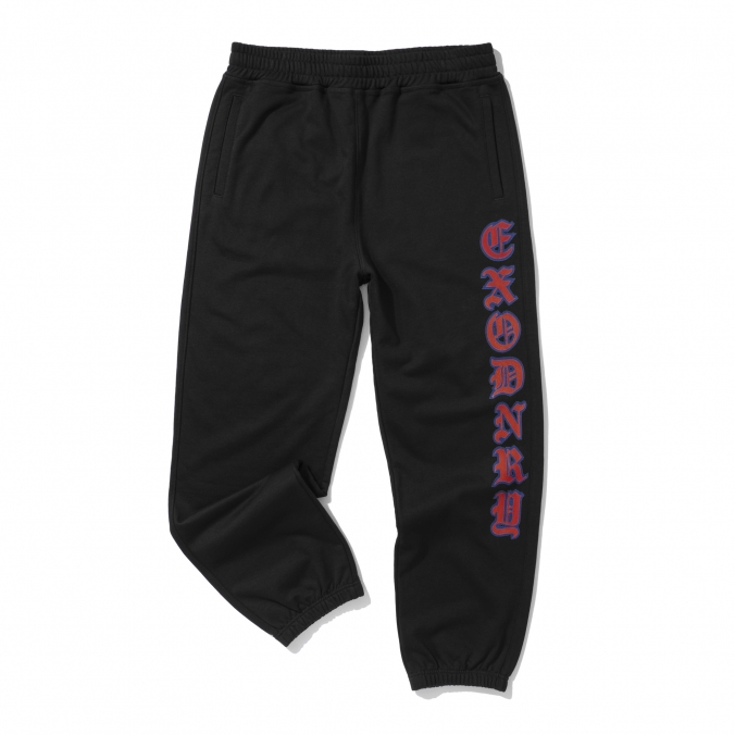 BLACKLETTER II SWEAT PANTS BLACK
