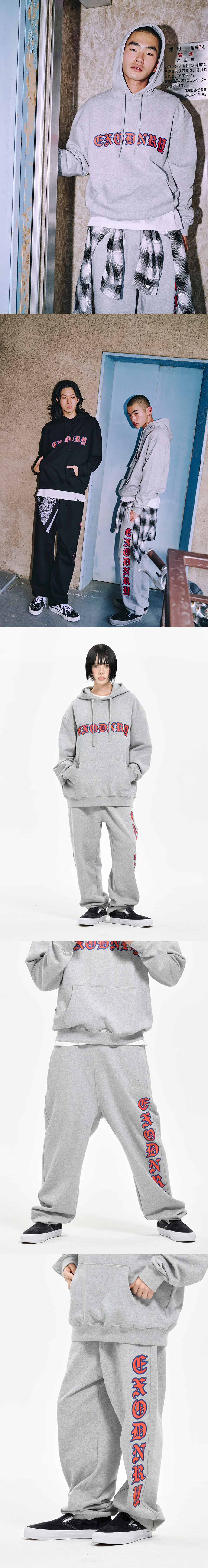 BLACKLETTER II SWEAT PANTS M/GREY
