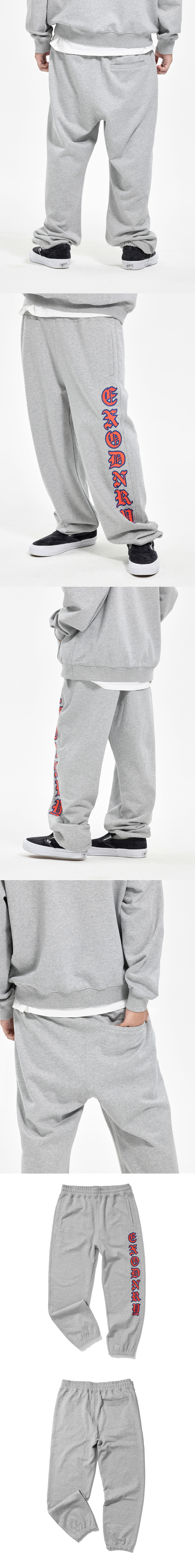 BLACKLETTER II SWEAT PANTS M/GREY