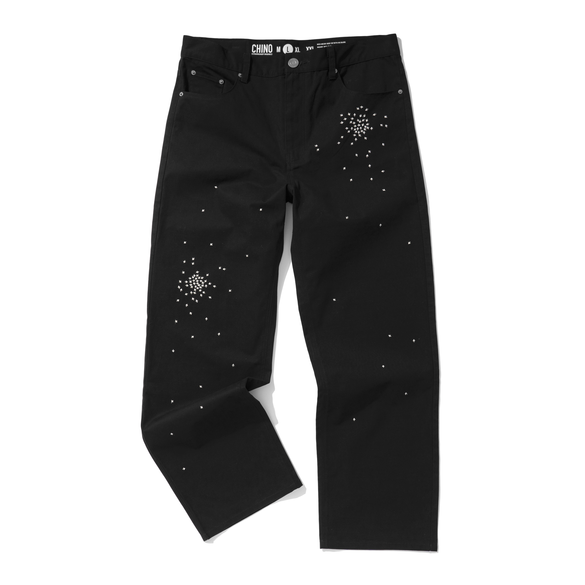 CURSOR DRIFT COATED PANTS BLACK
