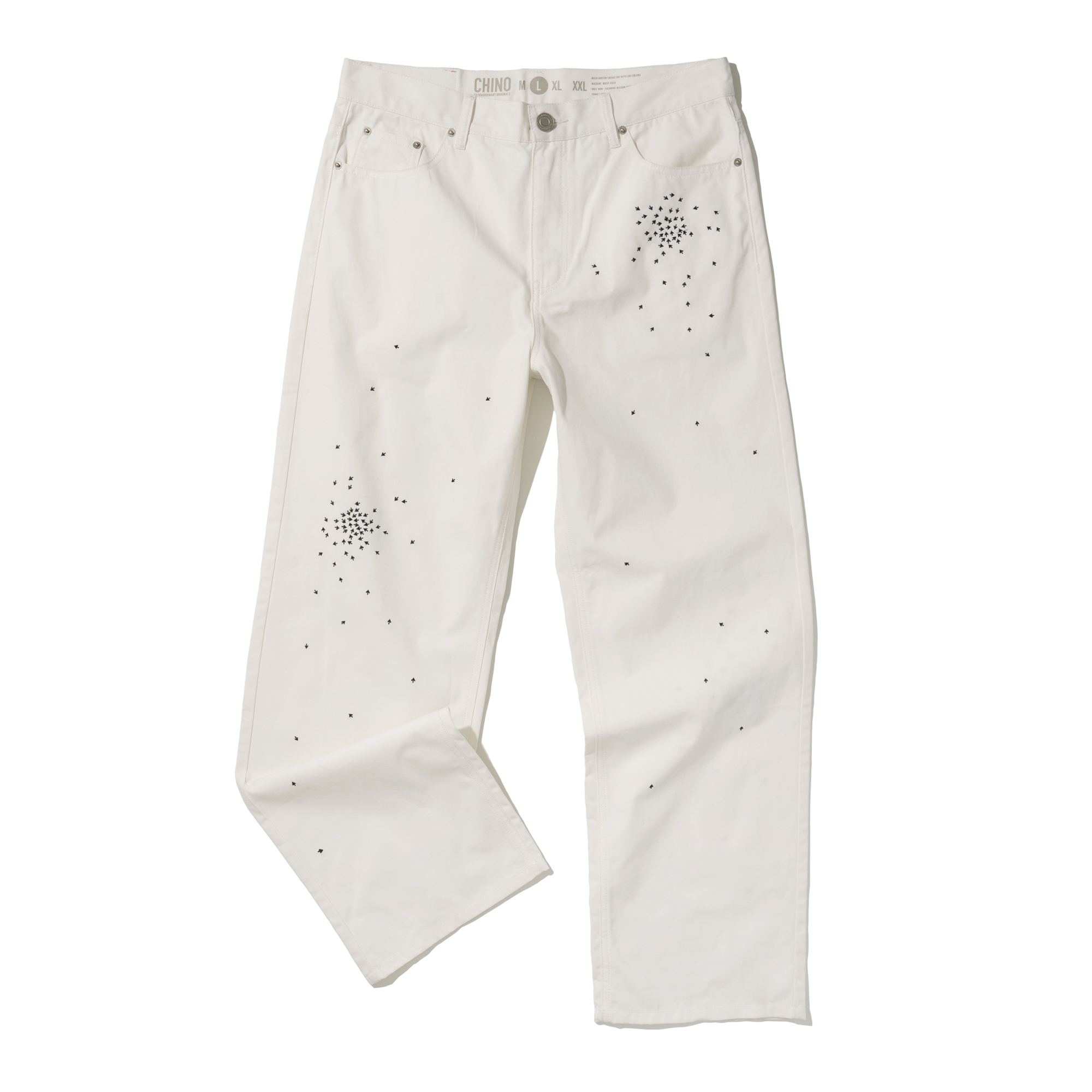 CURSOR DRIFT COATED PANTS OFF WHITE