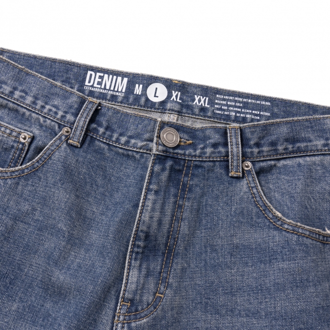 FLARE DENIM PANTS INDIGO