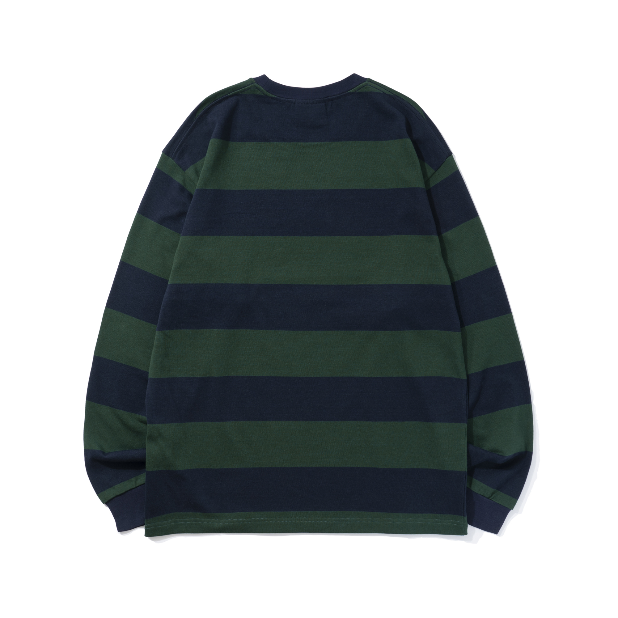 BOLD STRIPE LS TEE GREEN