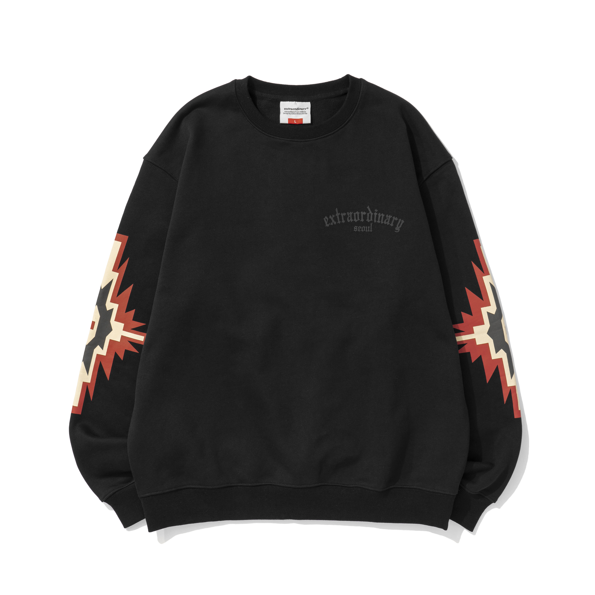 NAVAJO CREW SWEATSHIRT BLACK