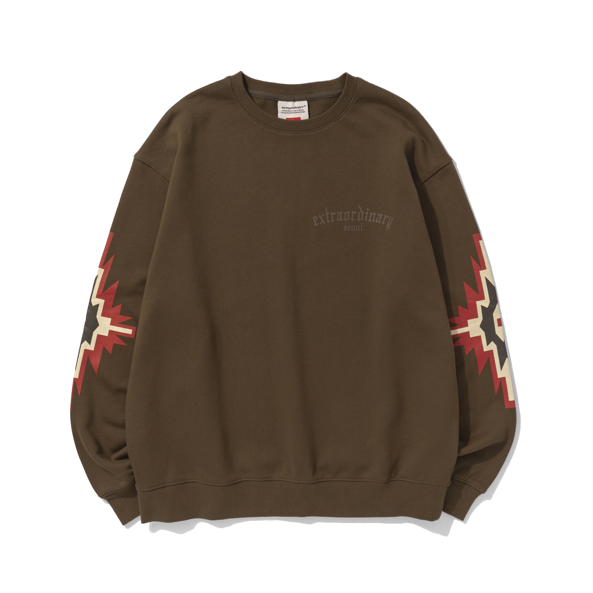NAVAJO CREW SWEATSHIRT BROWN