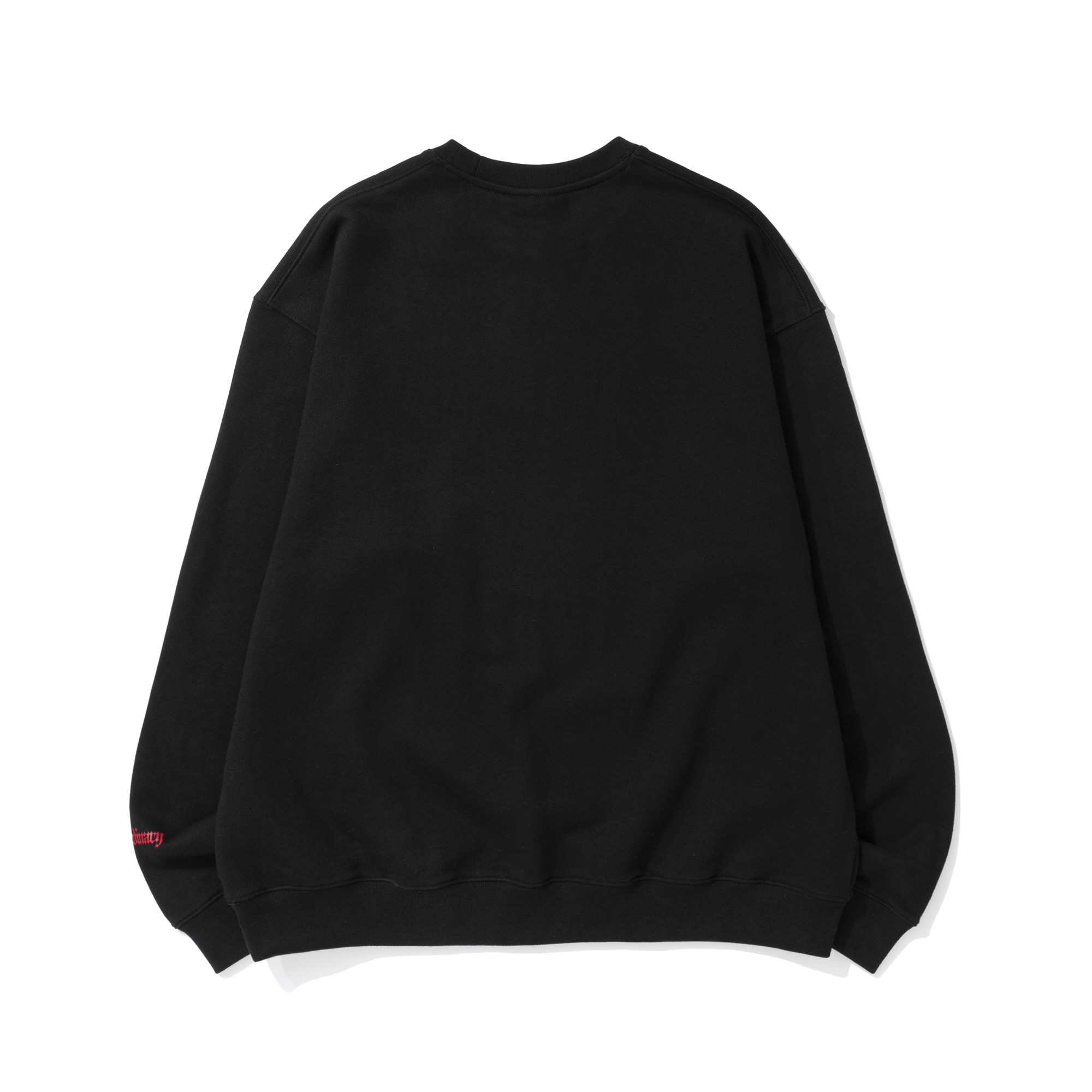 BLACKLETTER CREW SWEATSHIRT BLACK