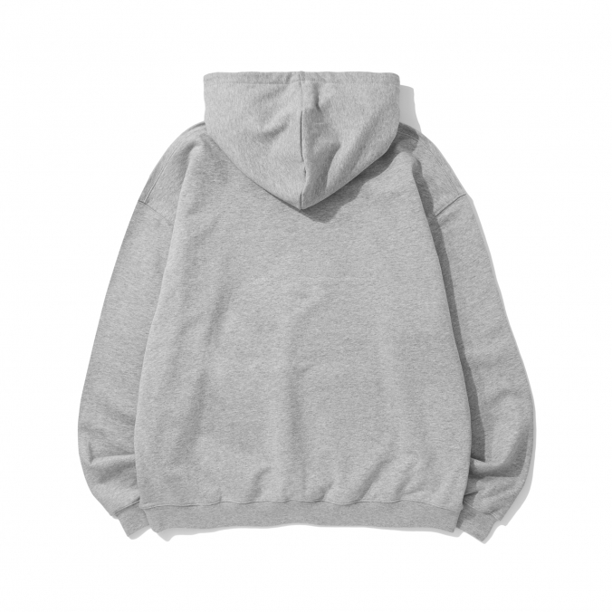 BLACKLETTER II HOODIE M/GREY