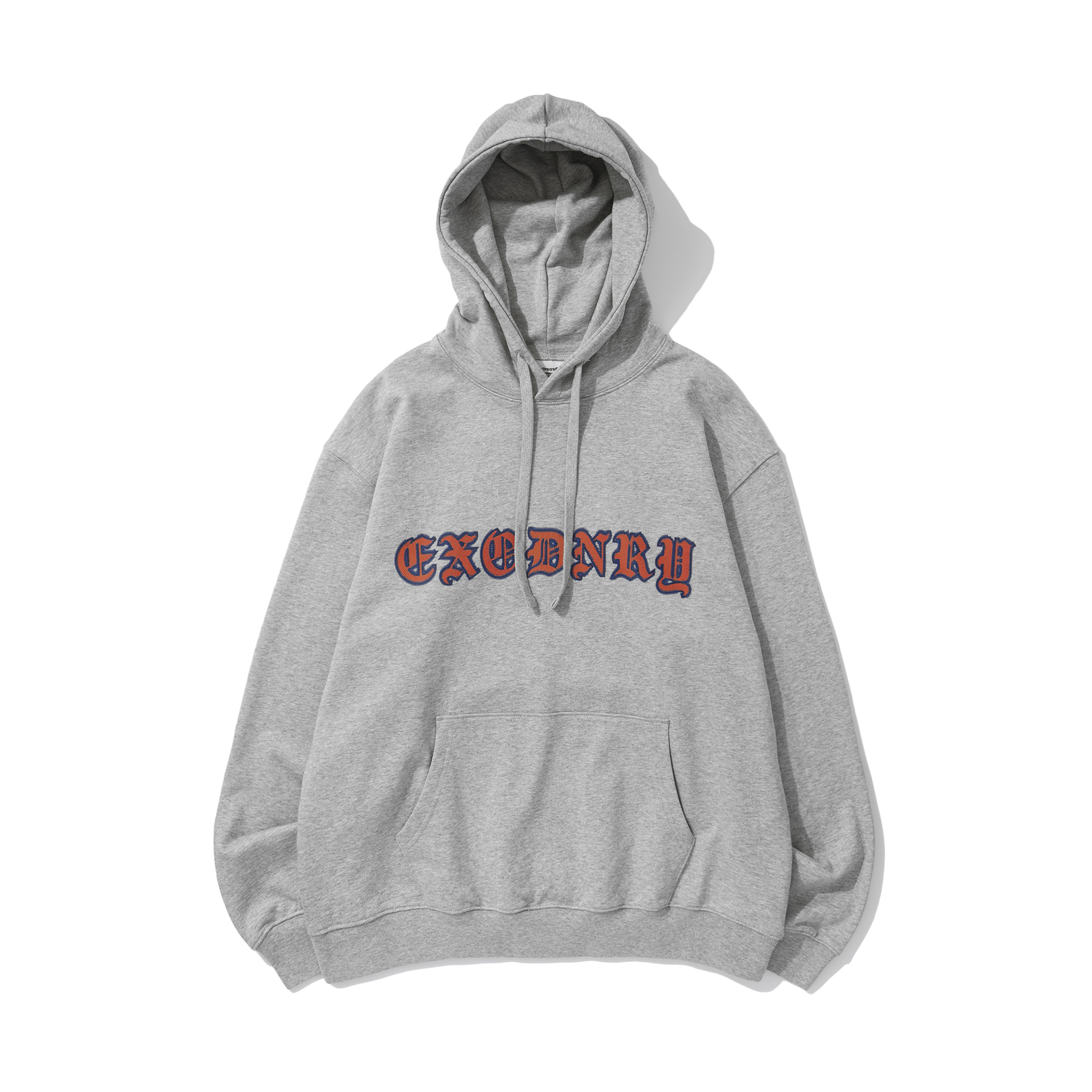 BLACKLETTER II HOODIE M/GREY