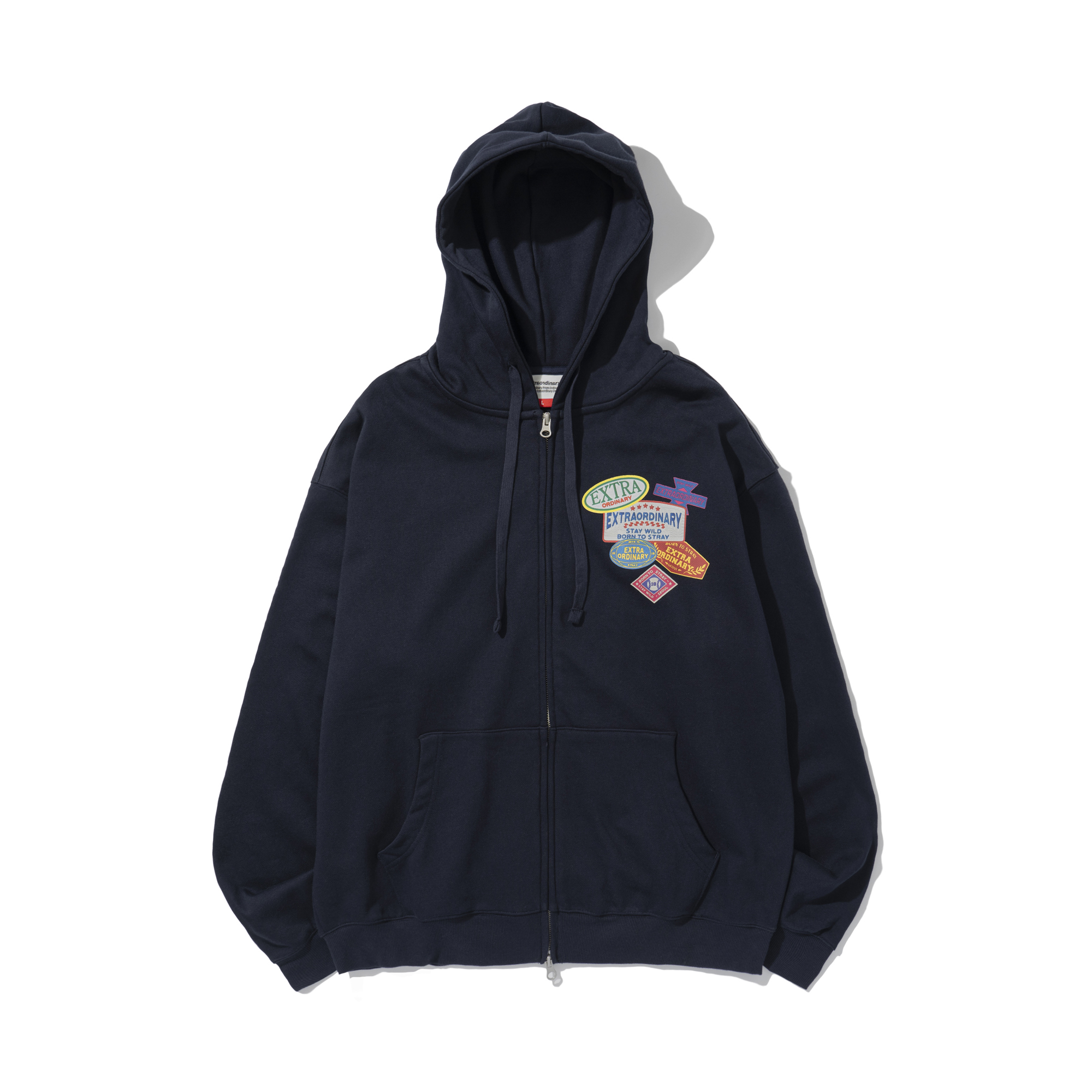 EXODNRY WAPEN HOOD ZIP UP NAVY