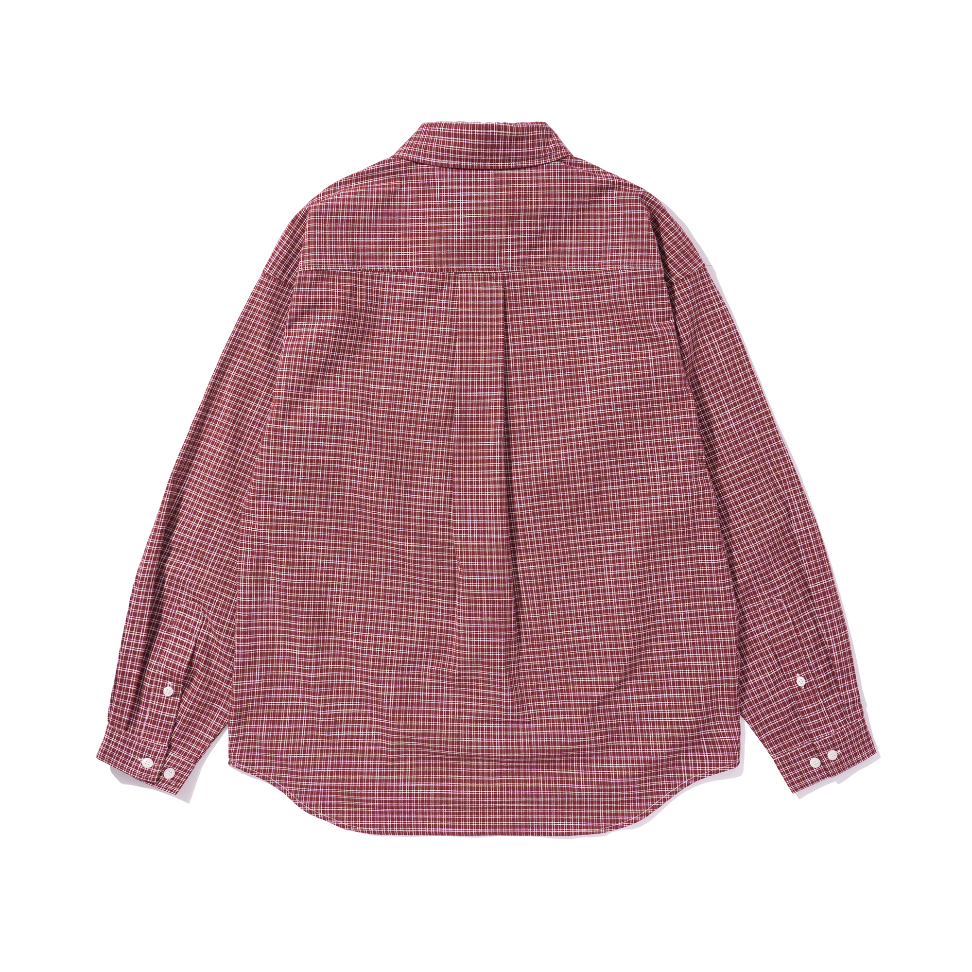 EXODNRY APPLIQUE CHECK SHIRT RED