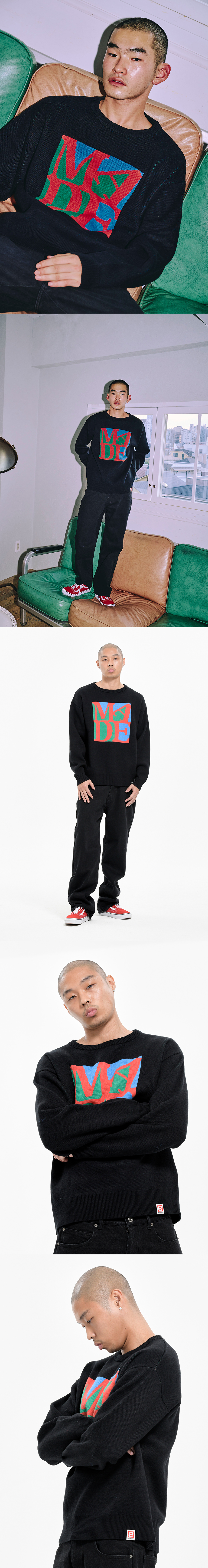 EXODNRY MADE SWEATER BLACK